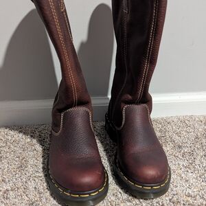 Dr. Martens Brown Leather Tall Boots